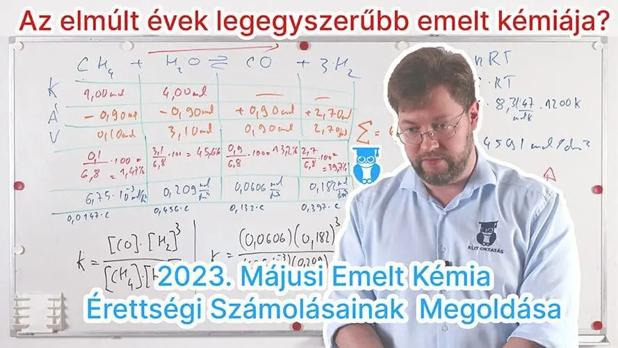 2023 május emelt szintű kémia érettségi feladatlap megoldása-blog