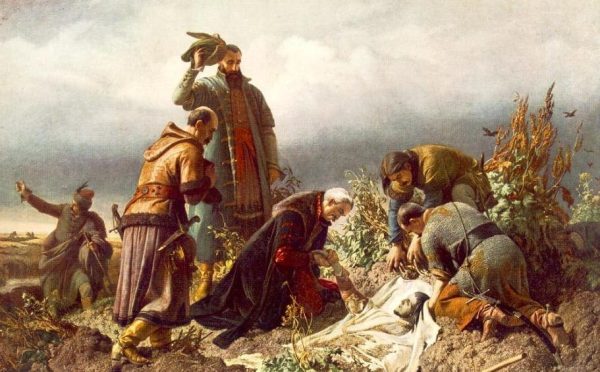 II. Lajos holttestének megtalálása (Székely Bertalan, 1860)