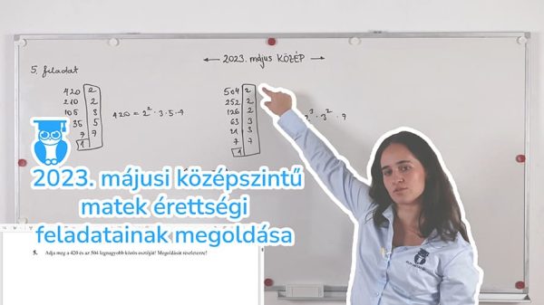 2023. májusi középszintű matek érettségi feladatainak megoldása-blog